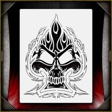 Skull 39 Airbrush Stencil Template Airsick