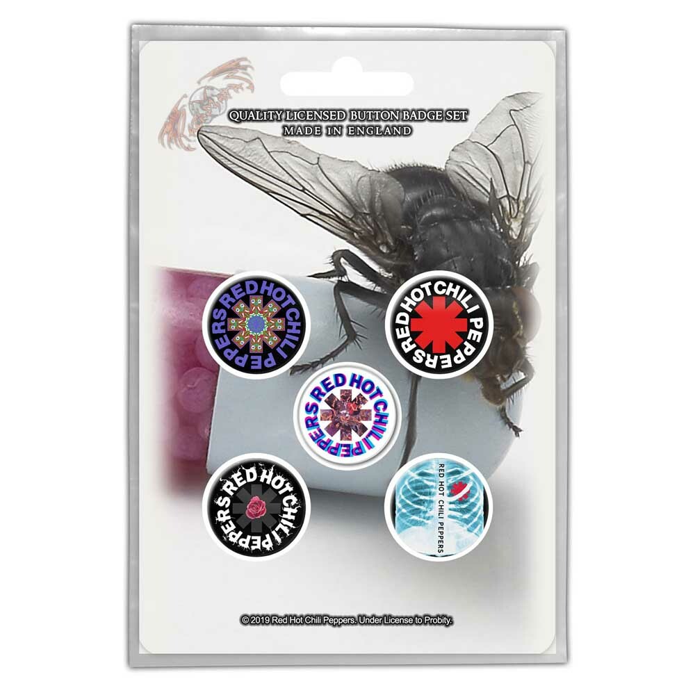 official BADGE PACK - RED HOT CHILI PEPPERS exploited GREEN DAY