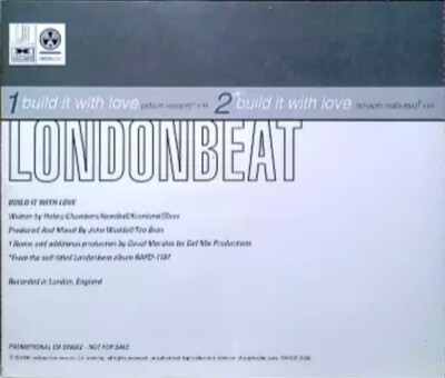 Londonbeat- Build It With Love (CD, Single Promo) Near Mint