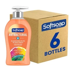 Softsoap Antibacterial Hand Soap Pack of 6 11.25 Fl Oz Gentle Moisturizing Fo...