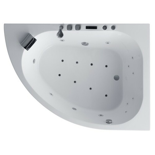  Whirlpoolwanne 180x130 cm Whirlpool Badewanne Eckbadewanne Wanne - Bild 3 von 14