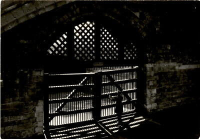 Traitors' Gate, Tower of London, King Edward I, 13th century. Postcard