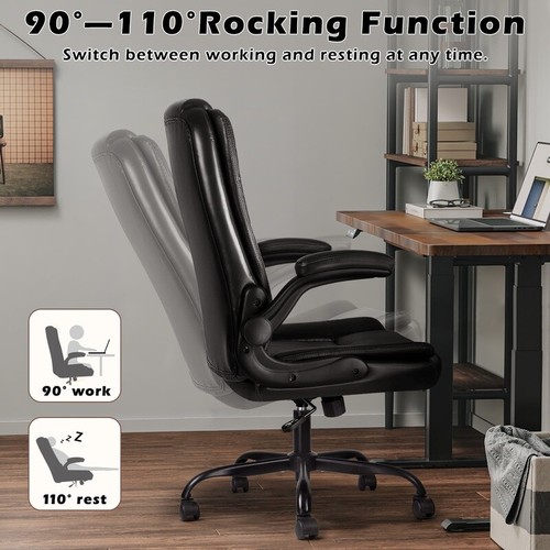 Big Tall Executive Office Chair Ergonomic High Back Adjustable Lumbar Support US - Picture 5 of 9