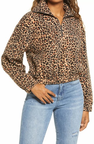 Cheetah-Print Fleece Pullover $55 