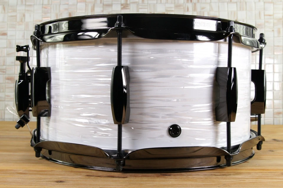 Click Icon 6x12 10ply Maple Snare Drum White Ripple - Image 3 of 4
