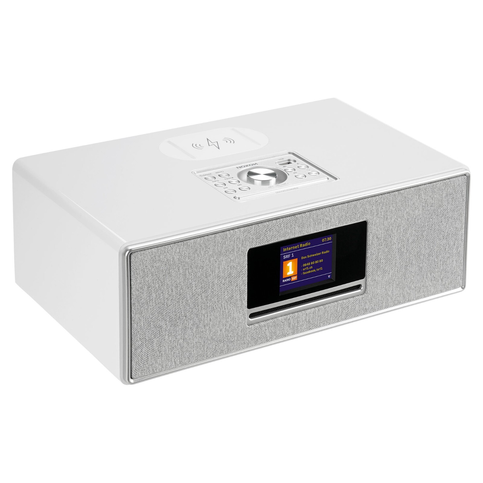 Noxon Pilatus White With CD Player, DAB+/FM & Internet Radio Bluetooth