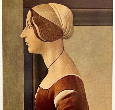 Simonetta Vespucci Portrait Sandro Botticelli 1958 Lithograph Art Print LGADBott