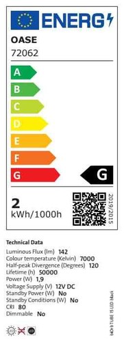 Oase biOrb TUBE 15 LED schwarz Dekoration Aquarium (EEK: G, Spektrum: A - G) - Bild 3 von 3
