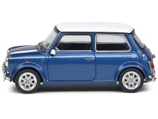 1/43 1994 Mini Cooper Sport Tahiti Blue Metallic with White Top and Stripes