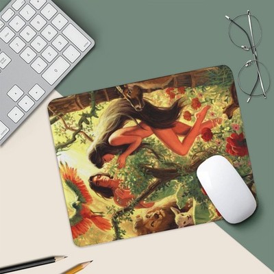 Adam and Eve Diary keyboard mouse pad desk mat game pad 9.8x11.8 inches