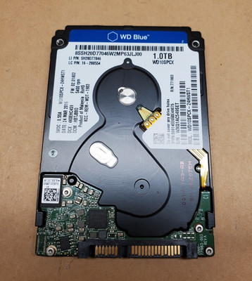 1TB Western Digital Blue WD10SPCX-24HWST1 2.5'' Slim HDD | Tested