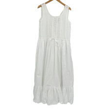 Vintage Eileen West Queen Anne Lace Nightgown Womens L Ballet Romantic Coquette