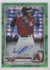 2020 Bowman Chrome Prospect Green Atomic Refractor 8/99 Wilderd Patino Auto 1i5c