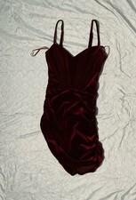 Women’s Burgundy Corset Mini Dress