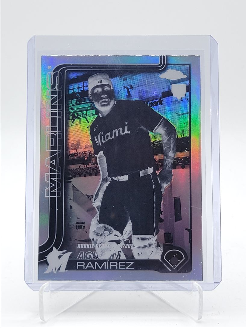 AGUSTIN RAMIREZ 2025 TOPPS CHROME UPDATE ROOKIE DEBUT NEGATIVE RC Q3967