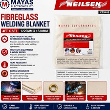 4ft X 6ft Fiberglass Welding Blanket Protective Cover Heat Fire Resistant | 5409
