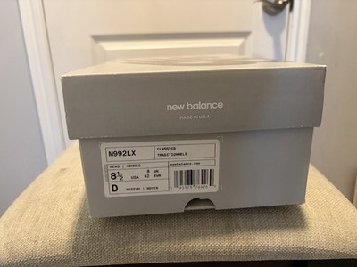 New Balance 992 Made in USA M992LX Wheat Tan/Brown Leather Low Top Sneakers