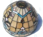 Vintage Tiffany-Style Stained Glass Lampshade Multicolor 10" Inch.