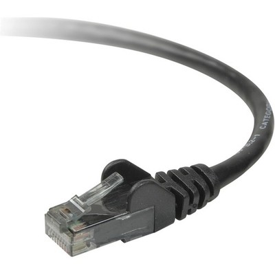 Belkin 25' 24 AWG Cat6 UTP Ethernet Patch Cable, Black