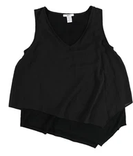 bar III Womens Layered Knit Blouse