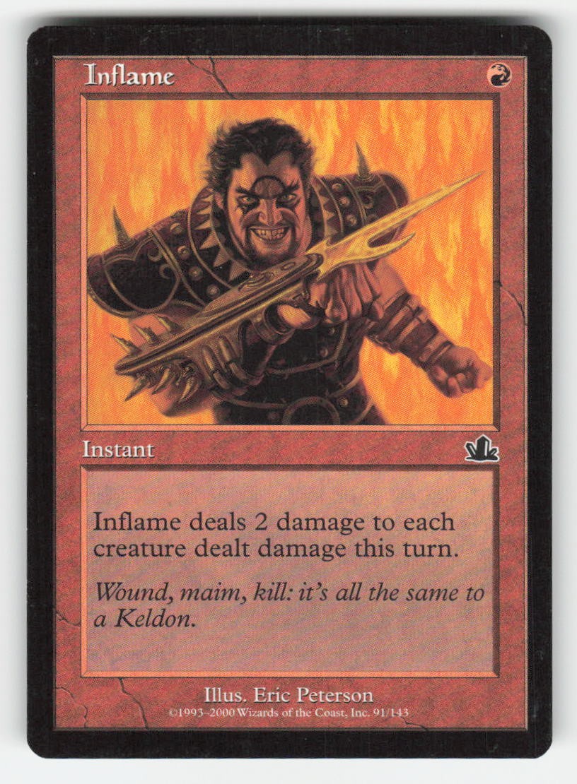 2000 Inflame Prophecy 91 MTG