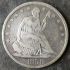 1858 O 50c Seated Liberty Silver Half Dollar