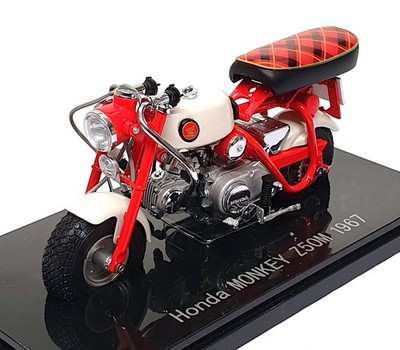 Ebbro Maßstab 1:10 10002 - 1967 Honda Monkey Z50M Motorrad - rot