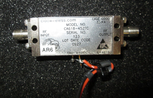 RF Amplifier 6 GHz-18 GHz +23 dBm MIN @ 1 dB Compression Point Mil-Spec USA