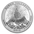 2012-P 5 oz Silver ATB America The Beautiful Hawaii Volcanoes National Park BU