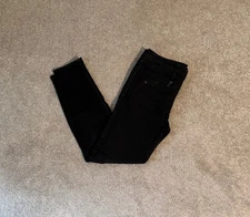 Joe's Jeans Black Zipper Skinny Ankle Jeans Jeggings Sz 29 (31x27)