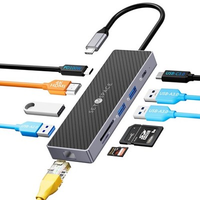 USB C Docking Station, Laptop Docking Station 10 in 1 with Ethernet 1000M, US...