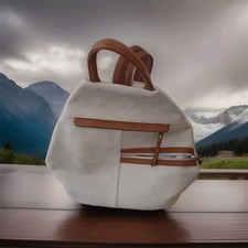 Damen-rucksack Groß Veganem Leder Stylisch Schultertasche Reiserucksack