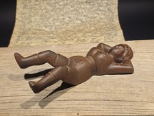 8.5 Antique Style Cast Iron Figural Boot Jack Vintage Style Lady Boot Remover