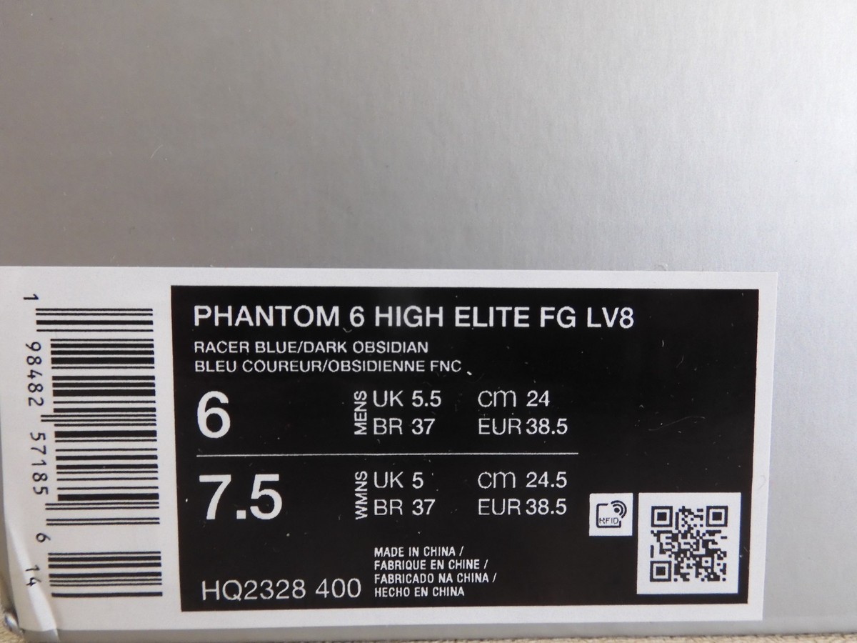 Nike Phantom 6 High Elite Fg LV8 Racer Blue 