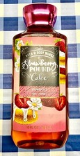 Bath  Body Works Strawberry Pound Cake Body Wash Shower Gel With Aloe 10 fl oz
