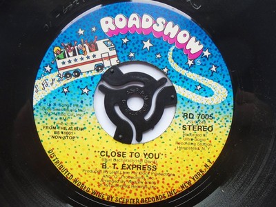 BT Express Close To You 7'' Roadshow RD7005 EX 1975 US-Pressung, nah bei Ihnen/Wha