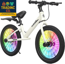 16 Inch Balance Bike for Kids Ages 5  8, Disc Brake, Adjustable Seat, Carbon Stee