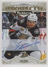 2018-19 Upper Deck Parkhurst Prominent Prospects Gold Sam Steel #PP-9 Auto au7