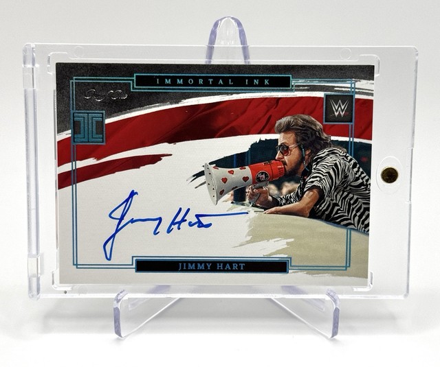 Jimmy Hart 2022 Panini WWE Impeccable Immortal Ink Platinum 1/1 #IM-JHT HOF