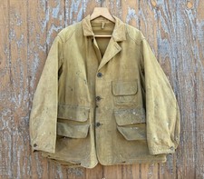 Canvas 1930s Decade Vintage Outerwear Coats & Jackets for Men for