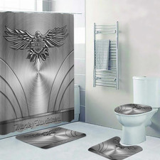 Harley Davidson Legendary v2 Art Printed Shower Curtain or Bathroom Sets.
