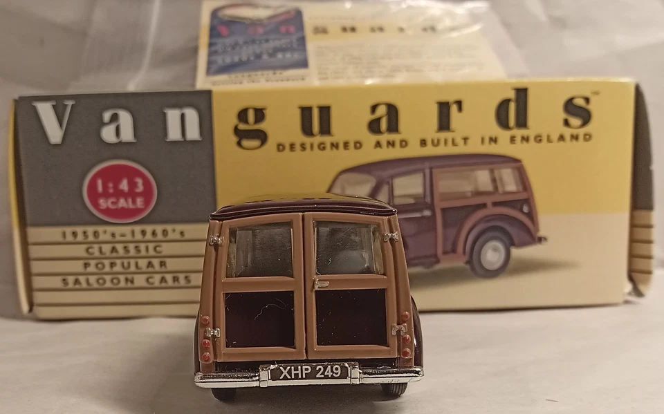 Vanguards VA10001 Granate Traveller (Morris Minor) sin usar, en caja, modelo de lanzamiento temprano, nuevo en caja Foto 4 de 4
