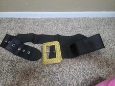 Forum Novelties Men's Deluxe Adult Santa Belt Costume Accessory, Black, One Size