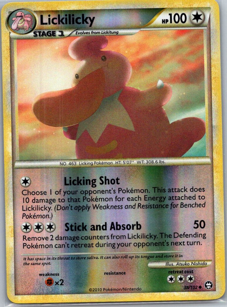 #38/102 Triumphant Lickilicky reverse holo