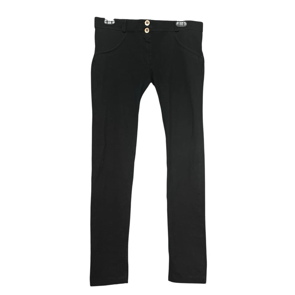 Freddy WR.UP Fashion Pants BLK SZ 8 Stretch Silicone Waistband Booty Bust Zip Up - Image 4 of 4