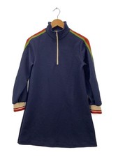 GUCCI Long Sleeve Dress Polyester NVY 658105