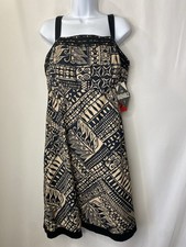 R&K Originals Dress Y2k Womens size 14 Tank Dress Boho Beach Casual Flare Cruise