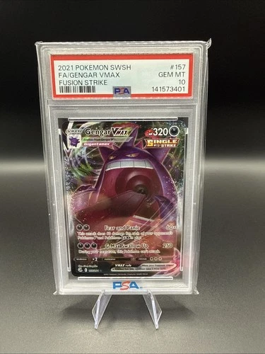 2021 Pokemon Fusion Strike #157 Gengar Vmax PSA 10