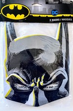 DesignWare BATMAN BIRTHDAY PARTY PAPER MASKS PACK 8x MASKS NEW DC Comics WB