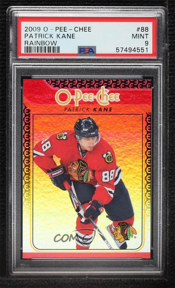 2009-10 O-Pee-Chee Foil Rainbow Patrick Kane #88 w3d